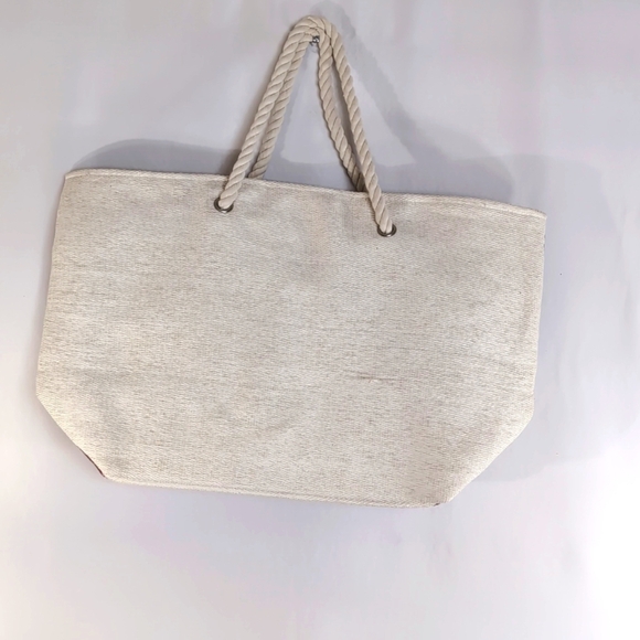 NEW Large Lucky 7 USA American Flag Tote / Beach Bag / Travel Bag w Rope Straps - Picture 3 of 6